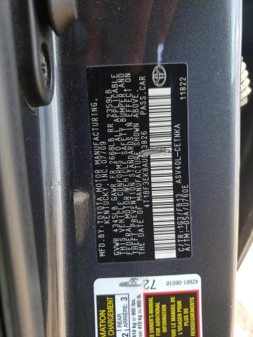 Photo 10 from auction – 2010 TOYOTA CAMRY BASE with VIN 4T1BF3EK8AU023826
