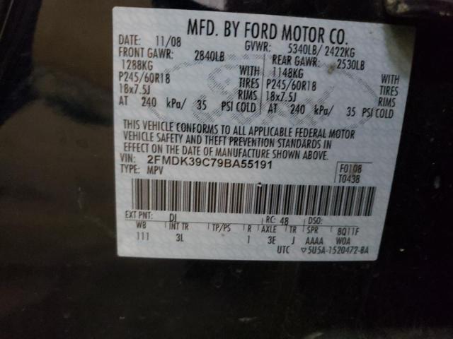 Photo 10 from auction – 2009 FORD EDGE LIMIT with VIN 2FMDK39C79BA55191