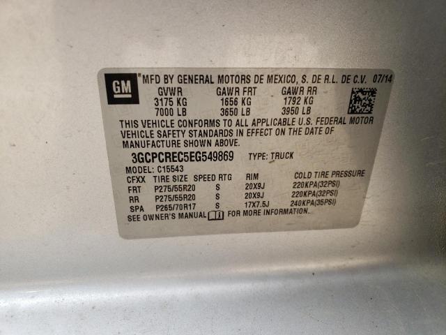 Photo 10 from auction – 2014 CHEVROLET SILVERADO with VIN 3GCPCREC5EG549869