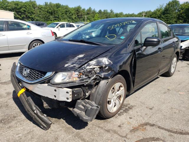 Photo 2 from auction – 2014 HONDA CIVIC LX with VIN 2HGFB2F56EH549581