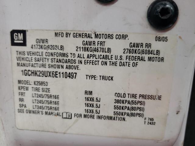 Photo 10 from auction – 2006 CHEVROLET SILVERADO with VIN 1GCHK29UX6E110497