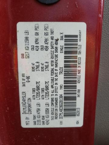Photo 10 from auction – 2006 DODGE RAM 3500 S with VIN 3D7ML48C96G281384