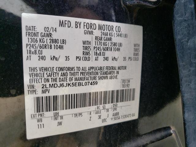 Photo 10 from auction – 2014 LINCOLN MKX with VIN 2LMDJ6JK5EBL07459