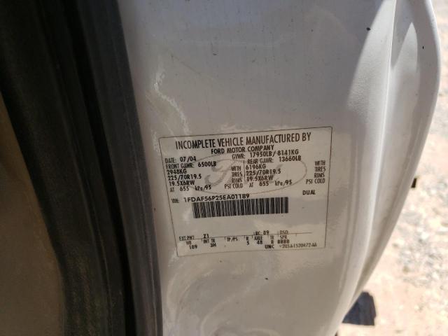 Photo 10 from auction – 2005 FORD F550 SUPER with VIN 1FDAF56P25EA01189