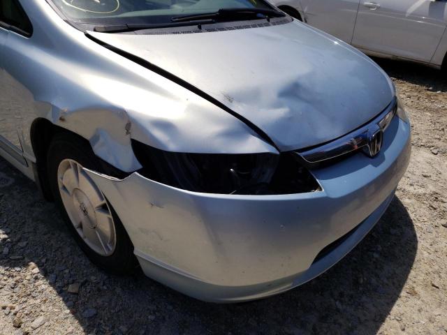 Photo 9 from auction – 2007 HONDA CIVIC HYBR with VIN JHMFA362X7S005303