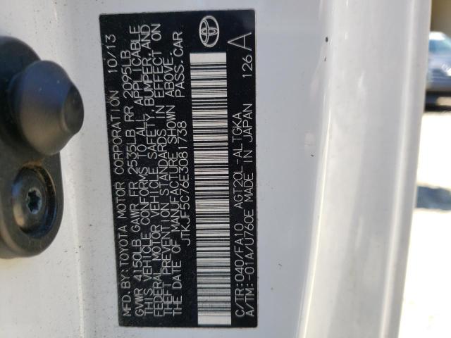 Photo 10 from auction – 2014 TOYOTA SCION TC with VIN JTKJF5C76E3081738