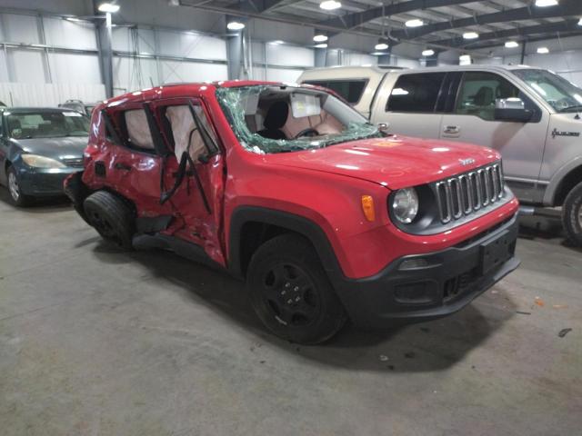 JEEP RENEGADE S 2016 with VIN ZACCJBAT5GPD73845 - Photo from auction