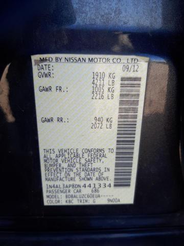 Photo 10 from auction – 2013 NISSAN ALTIMA 2.5 with VIN 1N4AL3AP8DN441334