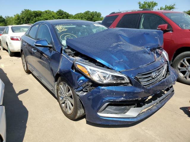 HYUNDAI SONATA SPO 2017 with VIN 5NPE34AF2HH447922 - Photo from auction