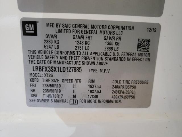 Photo 10 from auction – 2020 BUICK ENVISION P with VIN LRBFX3SX1LD127885