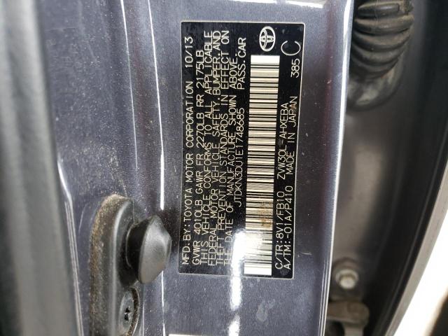 Photo 10 from auction – 2014 TOYOTA PRIUS with VIN JTDKN3DU1E1748685
