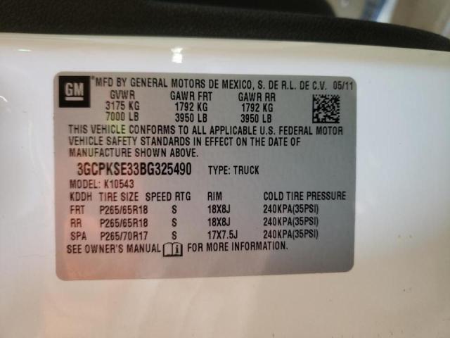 Photo 10 from auction – 2011 CHEVROLET SILVERADO with VIN 3GCPKSE33BG325490