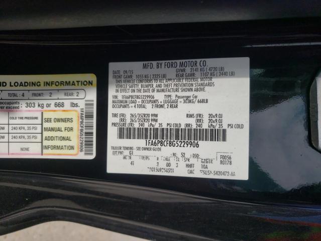 Photo 10 from auction – 2016 FORD MUSTANG GT with VIN 1FA6P8CF8G5229906