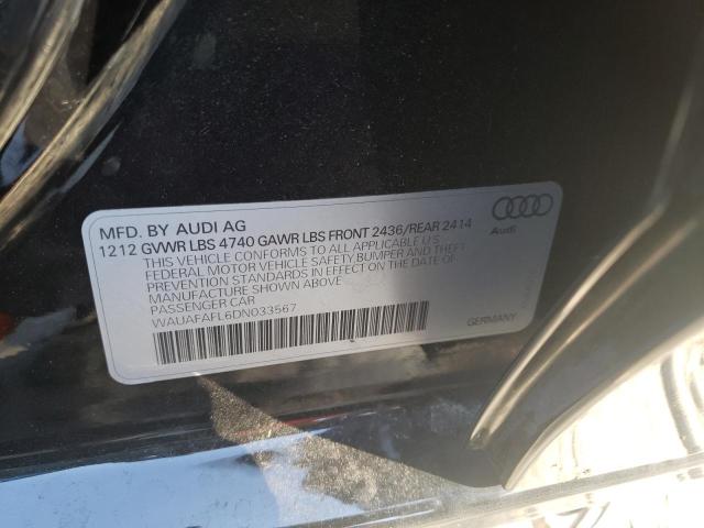 Фото 10 с аукциона – 2013 AUDI A4 PREMIUM с VIN WAUAFAFL6DN033567