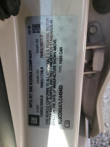 Photo 10 from auction – 2020 CHEVROLET SPARK 1LT with VIN KL8CD6SA7LC448483