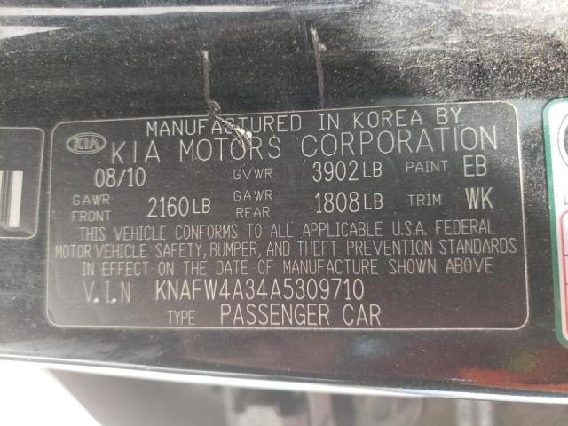 Photo 10 from auction – 2010 KIA FORTE SX with VIN KNAFW4A34A5309710