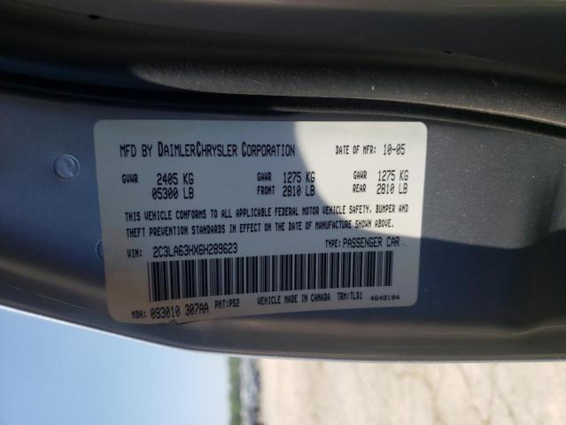 Photo 10 from auction – 2006 CHRYSLER 300C with VIN 2C3LA63HX6H289623