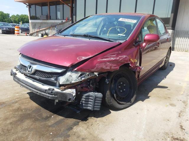 Photo 2 from auction – 2010 HONDA CIVIC LX with VIN 19XFA1F54AE031339