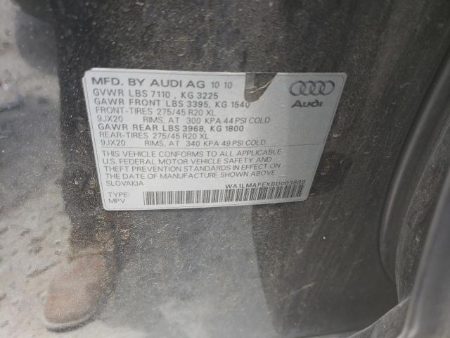 Photo 10 from auction – 2011 AUDI Q7 PREMIUM with VIN WA1LMAFEXBD003889