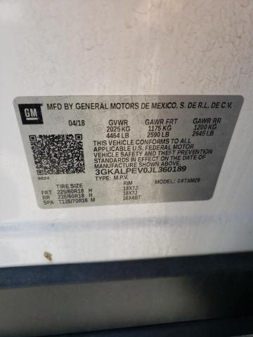 Photo 10 from auction – 2018 GMC TERRAIN SL with VIN 3GKALPEV0JL360189