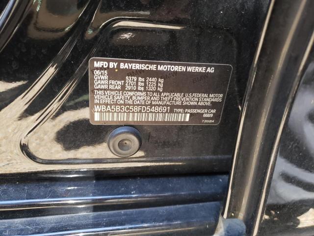 Photo 10 from auction – 2015 BMW 535 XI with VIN WBA5B3C58FD548691