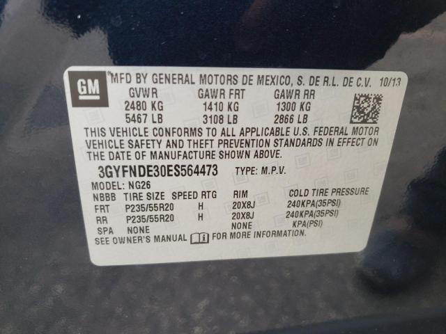 Photo 10 from auction – 2014 CADILLAC SRX PREMIU with VIN 3GYFNDE30ES564473