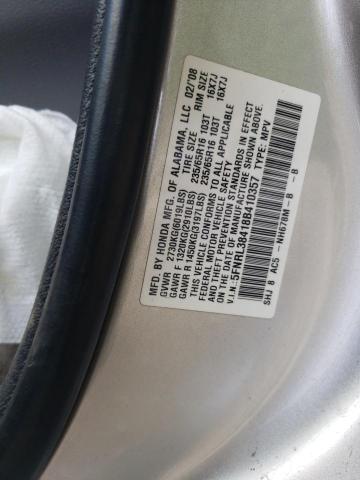 Photo 10 from auction – 2008 HONDA ODYSSEY EX with VIN 5FNRL38418B410357