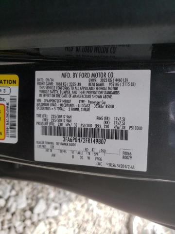 Photo 10 from auction – 2015 FORD FUSION SE with VIN 3FA6P0H72FR149807