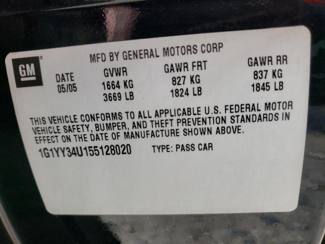 Photo 10 from auction – 2005 CHEVROLET CORVETTE with VIN 1G1YY34U155128020