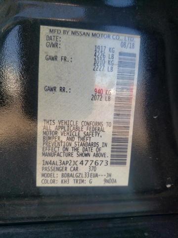 Photo 10 from auction – 2018 NISSAN ALTIMA 2.5 with VIN 1N4AL3AP2JC477673