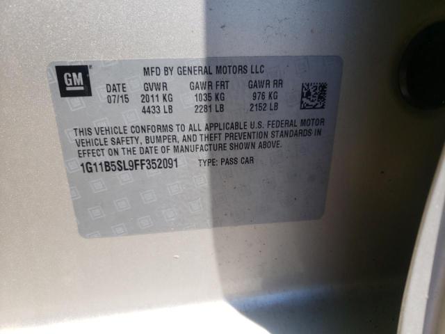 Photo 10 from auction – 2015 CHEVROLET MALIBU LS with VIN 1G11B5SL9FF352091