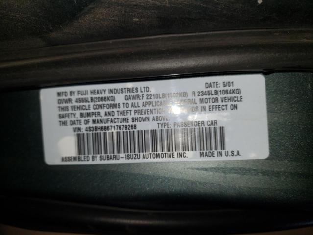 Photo 10 from auction – 2001 SUBARU LEGACY OUT with VIN 4S3BH686717679268