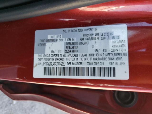 Photo 10 from auction – 2012 MAZDA 5 with VIN JM1CW2CL4C0107229