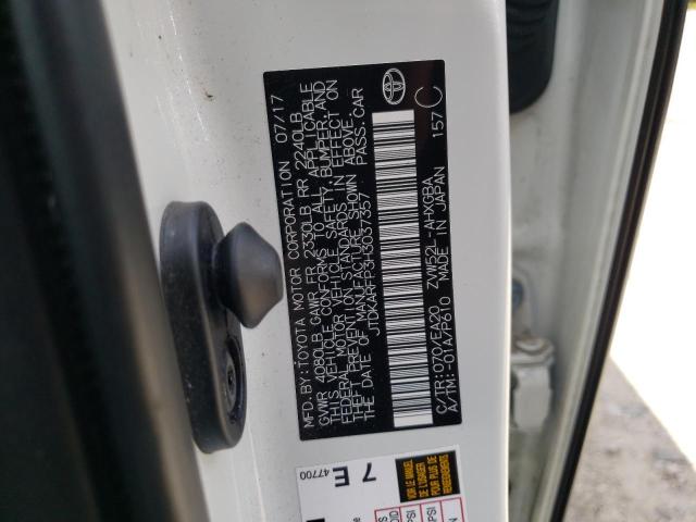 Photo 10 from auction – 2017 TOYOTA PRIUS PRIM with VIN JTDKARFP3H3037357