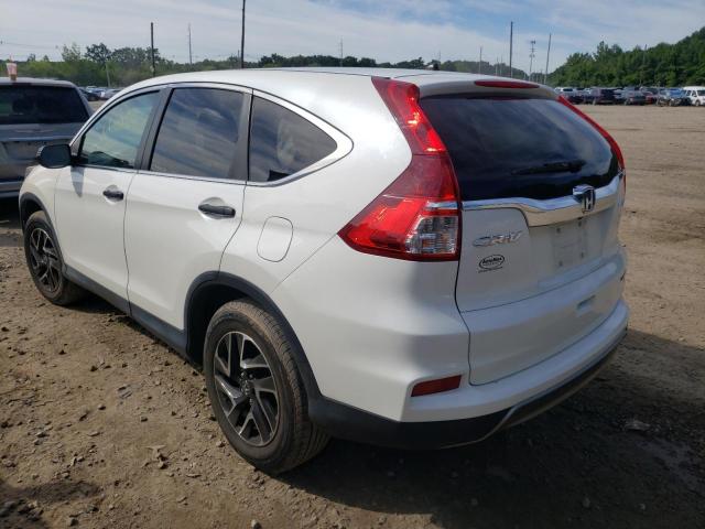 Photo 3 from auction – 2016 HONDA CR-V SE with VIN 5J6RM4H43GL042630