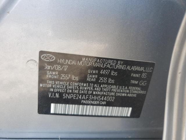 Photo 10 from auction – 2017 HYUNDAI SONATA SE with VIN 5NPE24AF3HH544002