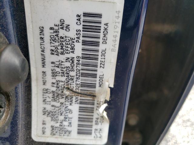 Photo 10 from auction – 2008 TOYOTA COROLLA CE with VIN 1NXBR32E78Z027849