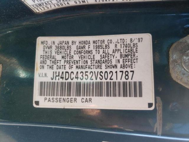 Photo 10 from auction – 1997 ACURA INTEGRA LS with VIN JH4DC4352VS021787