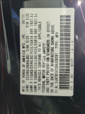 Photo 10 from auction – 2011 ACURA RDX with VIN 5J8TB1H25BA008287