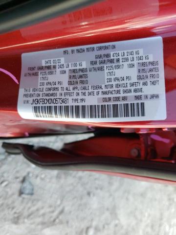Photo 10 from auction – 2022 MAZDA CX-5 PREFE with VIN JM3KFBCM0N0573481