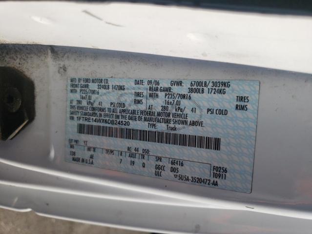 Photo 10 from auction – 2006 FORD ECONOLINE with VIN 1FTRE14WX6DB24520