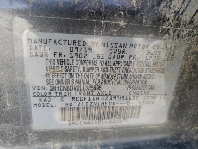 Photo 10 from auction – 2020 NISSAN VERSA S with VIN 3N1CN8DV2LL825695