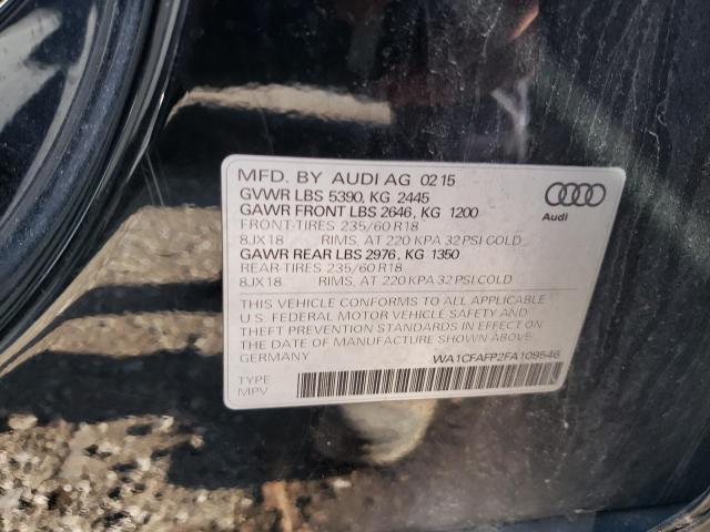 Photo 10 from auction – 2015 AUDI Q5 PREMIUM with VIN WA1CFAFP2FA109546
