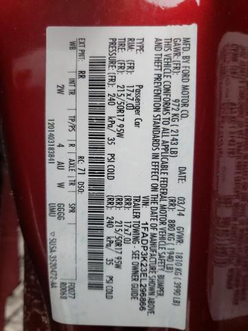 Photo 10 from auction – 2014 FORD FOCUS SE with VIN 1FADP3K23EL296866
