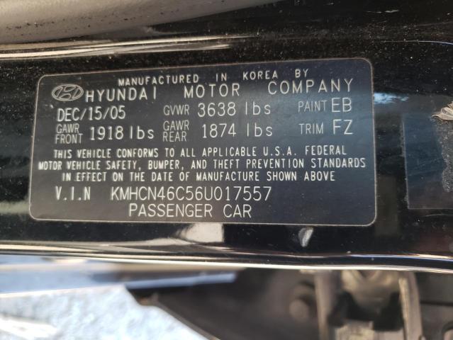 Photo 10 from auction – 2006 HYUNDAI ACCENT with VIN KMHCN46C56U017557