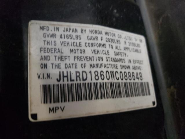 Photo 10 from auction – 1998 HONDA CR-V EX with VIN JHLRD1860WC088648