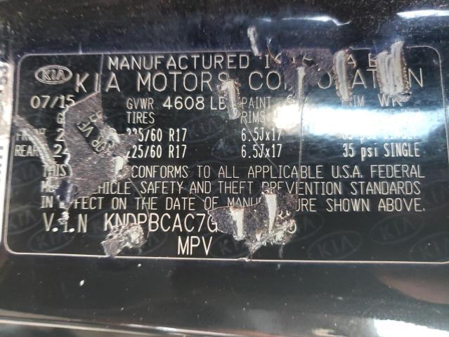 Photo 10 from auction – 2016 KIA SPORTAGE L with VIN KNDPBCAC7G7851085