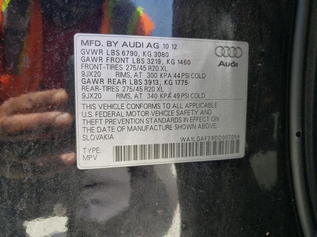 Photo 10 from auction – 2013 AUDI Q7 PREMIUM with VIN WA1LGAFE9DD007054