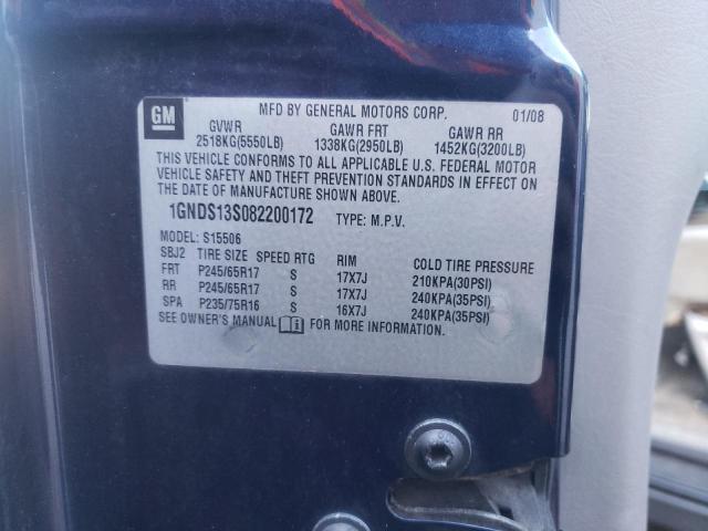 Photo 10 from auction – 2008 CHEVROLET TRAILBLAZE with VIN 1GNDS13S082200172