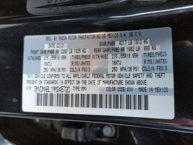 Photo 10 from auction – 2021 MAZDA CX-30 SELE with VIN 3MVDMABL1MM245720